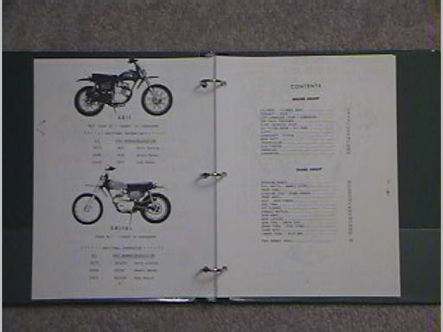 K3 / OFFICIAL  MOTORCYCLE PARTS MANUAL K2 1973  HONDA  SL100 ~ SL100 K1 